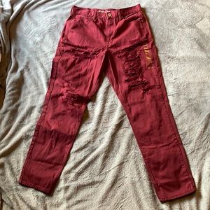 American Eagle, size 12, distressed mom jean